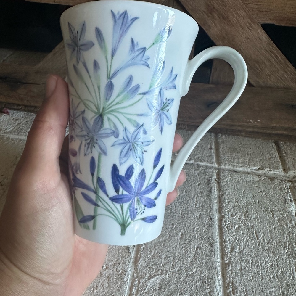 Roy Kirkham Agapanthus Cup Mug Spring flowers Bone China (26) - Picture 3 of 8